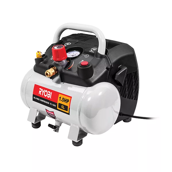 RYOBI COMPRESSOR OIL LESS 6LT 1.5HP