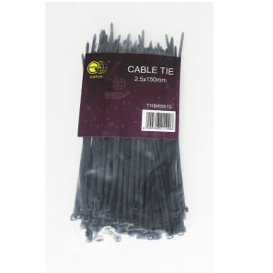 CABLE TIES 2.5x150MM 100PACK THBK6615 EARTH