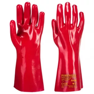 GLOVES PVC LONG RED 350MM NT TOOLS