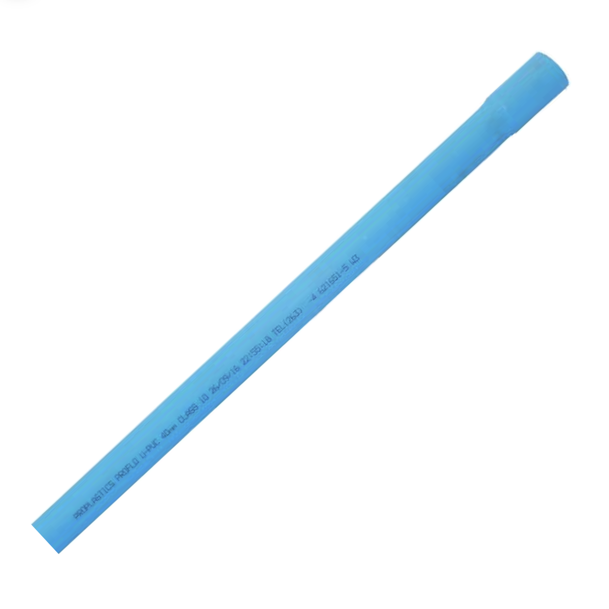 PROPLASTICS PVC PRESSURE PIPE 40mm x 6M CLASS 10