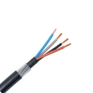 4 Core 2.5mm Black Steel Wire Armour Cable SWA