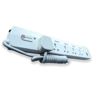 AE EXTENSION 5 WAY SURGE PROTECTOR 13A + 2USB 9885